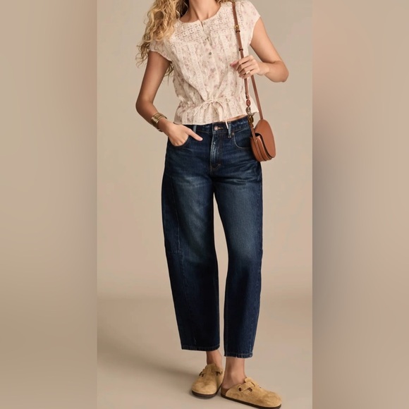 Lucky Brand Denim - Lucky Brand Dark Blue Barrel Leg Jeans